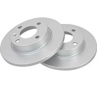 2x Disco de freno macizo 16627 A.B.S. para SKODA VW