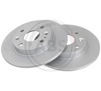 2x Disco de freno macizo 16874 A.B.S. para MAZDA 323 S IV 323 F IV MX-5 I