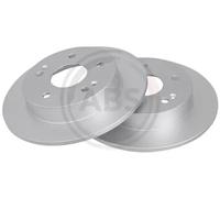 2x Disco de freno macizo 16908 A.B.S. para HONDA PRELUDE V CIVIC IX Sedán
