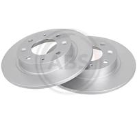 ABS All Brake Systems Discos de freno 16911 macizo trasero 2x para KIA CLARUS