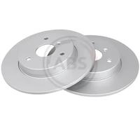 2x Disco de freno macizo 17161 A.B.S. para SMART CITY-COUPE CABRIO CROSSBLADE
