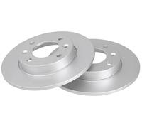 2x Disco de freno macizo 17357 A.B.S. para CITROËN PEUGEOT