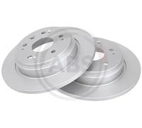 2x Disco de freno macizo 17375 A.B.S. para HONDA STREAM FR-V