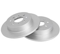 2x Disco de freno macizo 17377 A.B.S. para HONDA CIVIC VI Hatchback