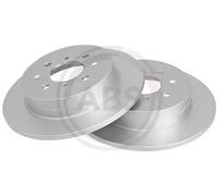 2x Disco de freno macizo 17377 A.B.S. para HONDA CIVIC VI Hatchback