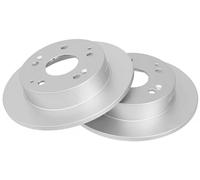 2x Disco de freno macizo 17561 A.B.S. para HONDA CIVIC VII Hatchback