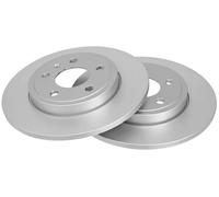2x Disco de freno macizo 17627 A.B.S. para AUDI SEAT