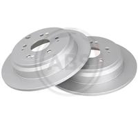 2x Disco de freno macizo 17664 A.B.S. para HONDA CR-V III CR-V IV CR-V II