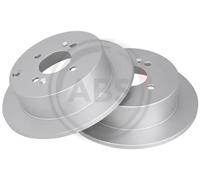 2x Disco de freno macizo 17693 A.B.S. para HYUNDAI KIA