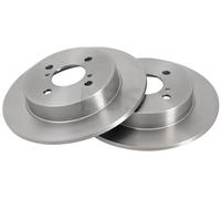 2x Disco de freno macizo 17705 A.B.S. para SUZUKI IGNIS I