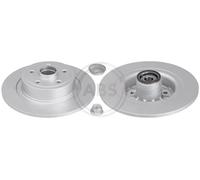 2x Disco de freno macizo 17780C A.B.S. para RENAULT MEGANE II