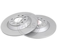 2x Disco de freno macizo 17863 A.B.S. para AUDI A6 Allroad C6
