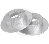 2x Disco de freno macizo 17897 A.B.S. para KIA CARENS III Monospace