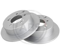 2x Disco de freno macizo 18075 A.B.S. para KIA SOUL I