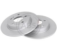 2x Disco de freno macizo 18170 A.B.S. para MERCEDES-BENZ CLASE B Sports Tourer