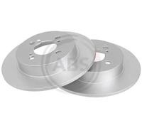 2x Disco de freno macizo 18187 A.B.S. para SUZUKI SWIFT IV
