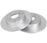 2x Disco de freno macizo 18268 A.B.S. para SUZUKI SWIFT IV