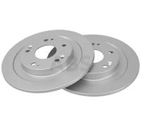 2x Disco de freno macizo 18311 A.B.S. para HONDA CIVIC IX CIVIC IX Tourer