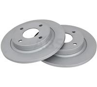 2x Disco de freno macizo 18618 A.B.S. para FORD FIESTA VII FIESTA VII Van