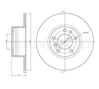2x Disco de freno macizo 23-0187 METELLI para BMW 5 5 Touring