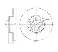 2x Disco de freno macizo 23-0263 METELLI para AUDI 100 C4 Sedán 100 C4 Avant