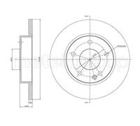 METELLI 2x Disco de Freno Delantero Ø260 MM Completo para Mercedes-Benz