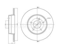 2x Disco de freno macizo 23-0522C METELLI para MERCEDES-BENZ CLASE E T-Model