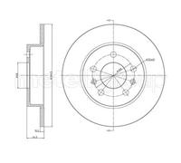 2x Disco de freno macizo 23-0535 METELLI para RENAULT SAFRANE I LAGUNA I