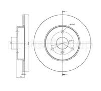 2x Disco de freno macizo 23-0538C METELLI para SMART CITY-COUPE CABRIO ROADSTER