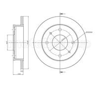 METELLI 2X Disco De Freno Delantero Ø230 Mm Completo Para Hyundai Atos MX 1.0I
