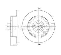METELLI Discos de freno para TOYOTA: Corolla (Ref: 23-0635C)