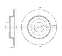 2x Disco de freno macizo 23-0768C METELLI para SMART MITSUBISHI