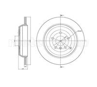 2x Disco de freno macizo 23-1011C METELLI para MERCEDES-BENZ CLASE R CLASE M