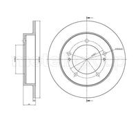 2x Disco de freno macizo 23-1096 METELLI para SUZUKI JIMNY Todo terreno, cerrada