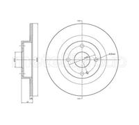METELLI 2x Disco Freno Trasero Ø260.5 MM Completo para Mazda 323 F VI Bj 1.6 1.9