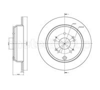 METELLI 2X Discos De Freno Traseros Ø304 Mm Pintados Para Honda CR-V II RD_ 2.0
