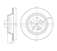 2x Disco de freno macizo 23-1146C METELLI para MERCEDES-BENZ CLASE S SL