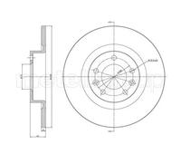 METELLI 2X Disco De Freno Trasero Ø290 Mm Pintado Para Peugeot 508 SW I 8E_ 2.0