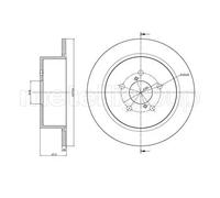 2x Disco de freno macizo 23-1397C METELLI para SUBARU OUTBACK LEGACY IV