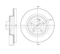 METELLI 2x Disco Freno Trasero Ø295 MM Completo para Mercedes-Benz Clase Gla