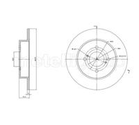 2x Disco de freno macizo 23-1758C METELLI para SUZUKI SWIFT IV