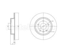 2x Disco de freno macizo 23-1823C METELLI para OPEL ASTRA K
