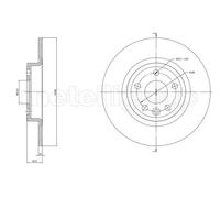 2x Disco de freno macizo 23-1864C METELLI para LAND ROVER JAGUAR