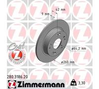 ZIMMERMANN 280.3186.20 Disco de freno