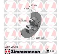 ZIMMERMANN 470.5405.00 Disco de freno