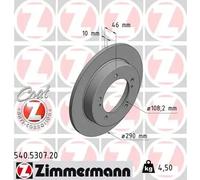 ZIMMERMANN 2X Disco De Freno Delante Ø290 Mm Completo Para Suzuki Jimny