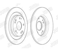 2x Disco de freno macizo 563128JC JURID para HONDA CIVIC IX CIVIC IX Tourer