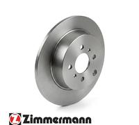 2x Disco de freno macizo 590.2578.20 ZIMMERMANN para TOYOTA YARIS YARIS VERSO