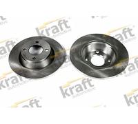 2x Disco de freno macizo 6040160 KRAFT AUTOMOTIVE para AUDI 80 B4 Sedán