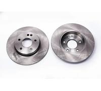 2x Disco de freno macizo 6041120 KRAFT AUTOMOTIVE para MERCEDES-BENZ CLASE C